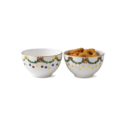 Star Fluted Christmas Bowl, 30 cl, 2 pcs - US 8093