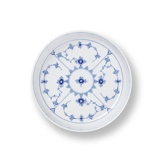 Blue Fluted Plain Ovenware, 18.5 cm - US 4259