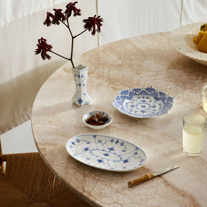 Blue Fluted Plain Assiette, 23.5 cm - US 4359