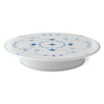 Blue Fluted Plain Dish on Stand, 32 cm - US 1952