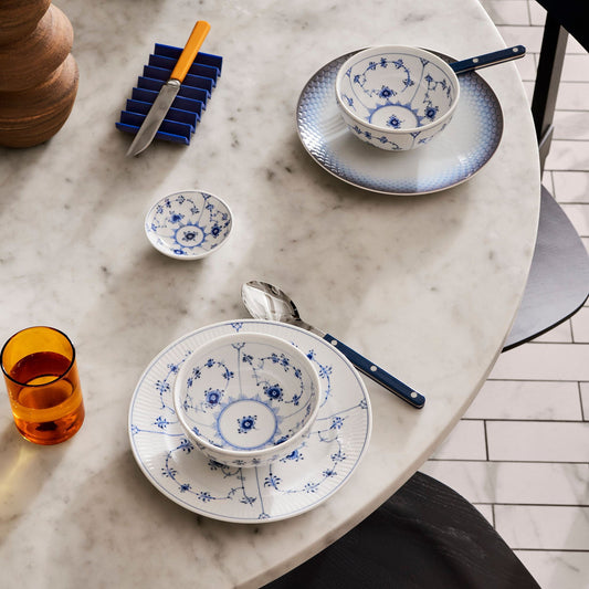 Blue Fluted Plain Bowl, 47 cl - US 8896