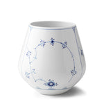 Blue Fluted Plain Vase, 20.5 cm - US 8508