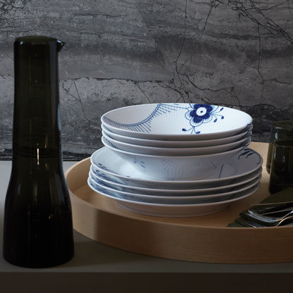 Blue Fluted Mega Deep Plate, 24 cm - US 3910
