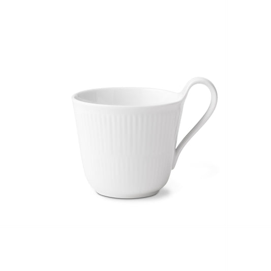White Fluted High Handle Cup, 33 cl - US 2286
