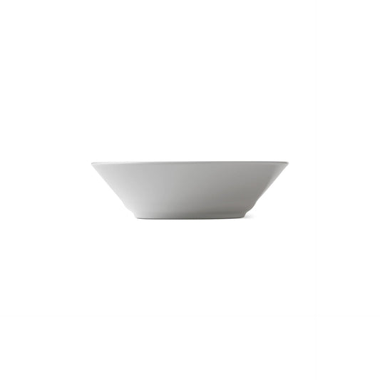 White Fluted Deep Plate, 17 cm - US 6801