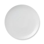 White Fluted Plate Coupe, 27 cm - US 0488