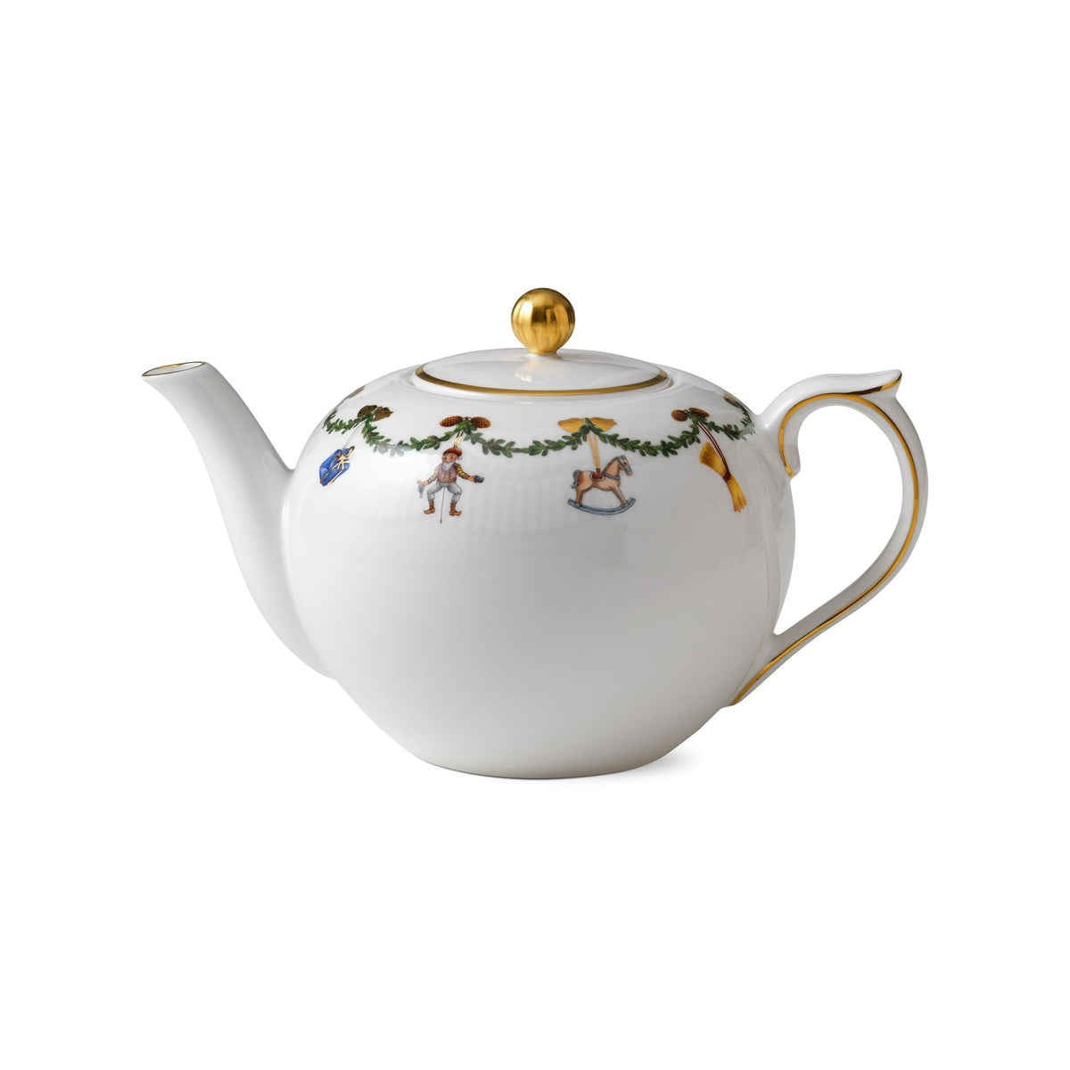 Star Fluted Christmas Teapot, 140 cl - US 0464