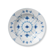 Blue Fluted Plain Deep Plate, 23 cm - US 0704