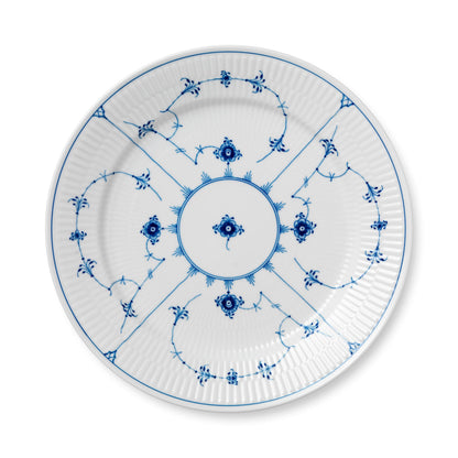 Blue Fluted Plain Plate, 27 cm - US 3456