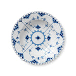 Blue Fluted Full Lace Deep Plate, 23 cm - US 0792