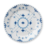 Blue Fluted Full Lace Plate, 27 cm - US 8989