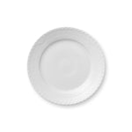 White Fluted Half Lace Plate, 19 cm - US 3029