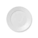 White Fluted Half Lace Plate, 22 cm - US 9561