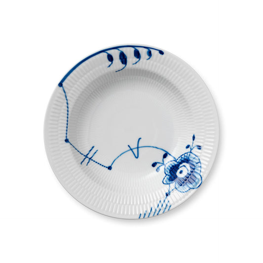 Blue Fluted Mega Deep Plate, 21 cm - US 8640