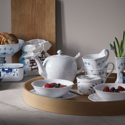 White Fluted Bowl, 35 cl, 2 pcs - US 4573