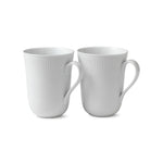 White Fluted Cup, 36 cl, 2 pcs - US 8173