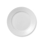 White Fluted Plate, 22 cm - US 7981