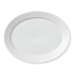White Fluted Dish, 35 cm - US 7887