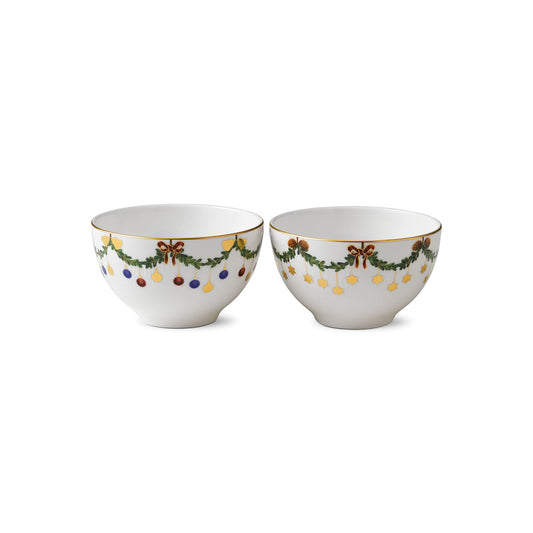 Star Fluted Christmas Bowl, 30 cl, 2 pcs - US 8093