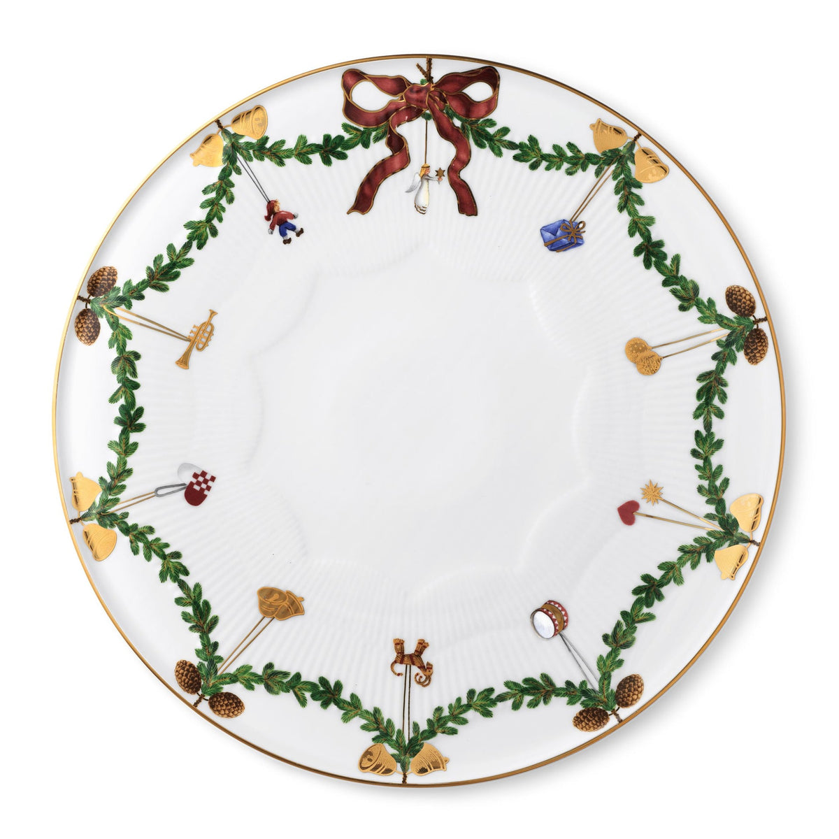 Star Fluted Christmas Dish, 32 cm - US 3991