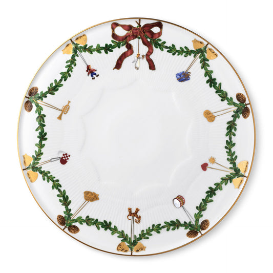 Star Fluted Christmas Dish, 32 cm - US 3991