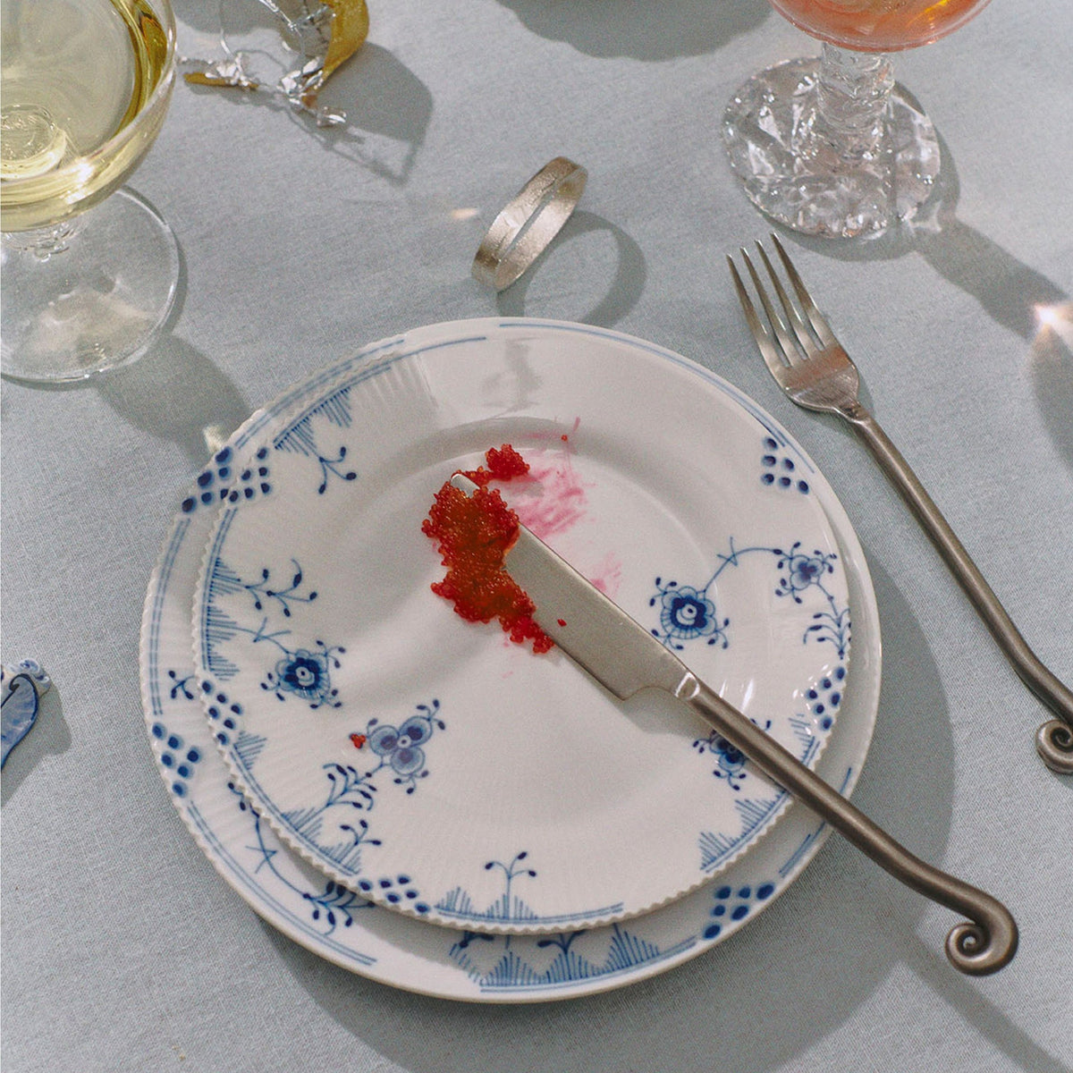 Blue Elements Plate, 22 cm - US 1543