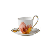 Flora High Handle Cup and Saucer, Magnolia, 27 cl - US 4764