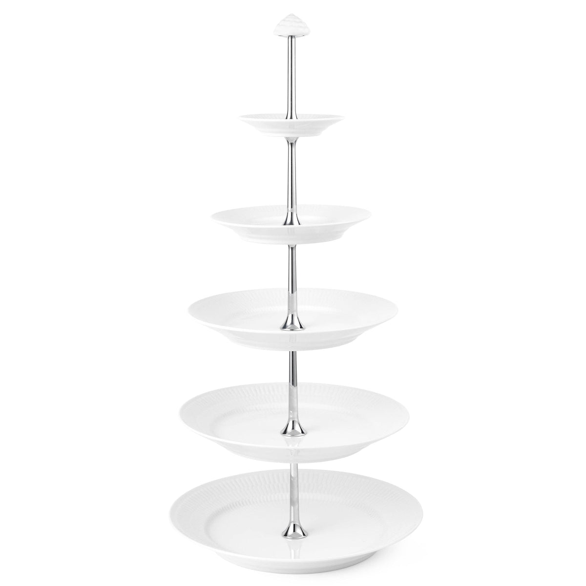 White Fluted Étagère, 5 layers - US 1153
