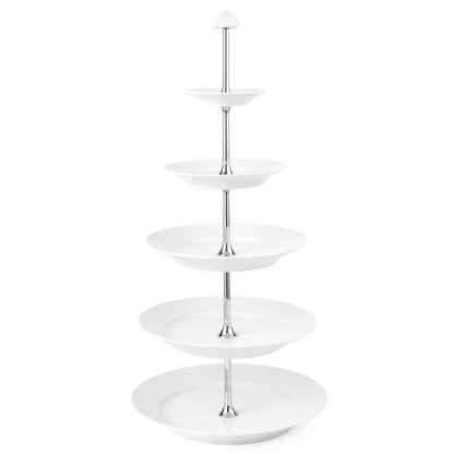 White Fluted Étagère, 5 layers - US 1153