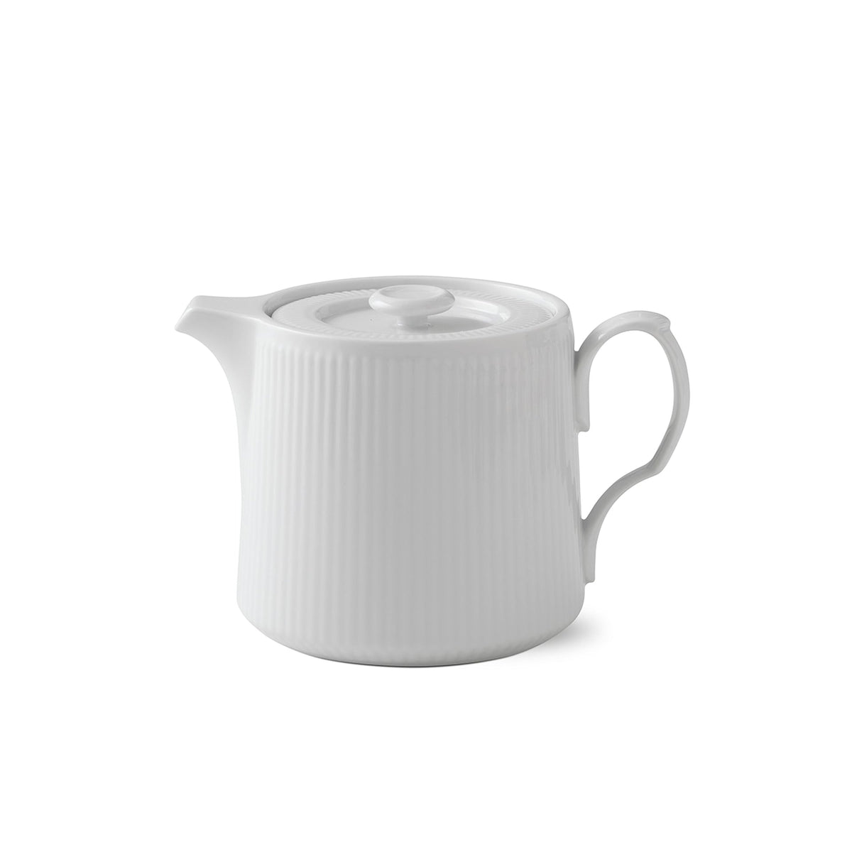 White Fluted Teapot, 75 cl - US 3937