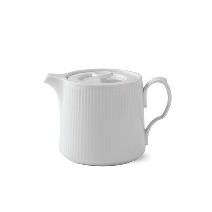 White Fluted Teapot, 75 cl - US 3937