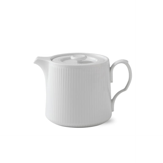 White Fluted Teapot, 75 cl - US 3937