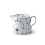 Blue Fluted Plain Teapot, 75 cl - US 6419