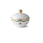 Star Fluted Christmas Sugar Bowl with Lid, 15 cl - US 2827