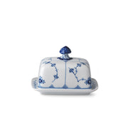 Blue Fluted Plain Butter Dish, 42 cl - US 7720