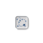 Blue Fluted Plain Square Assiette, 10 cm - US 6584