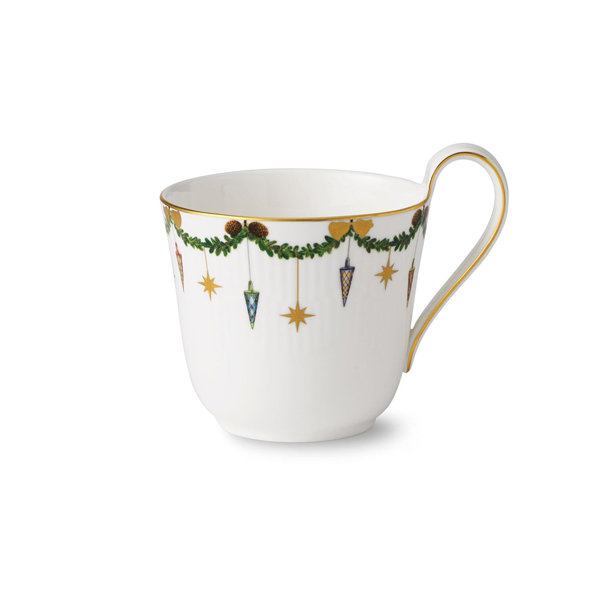 Star Fluted Christmas High Handle Cup, 33 cl - US 5470