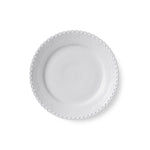 White Fluted Full Lace Plate, 19 cm - US 5741