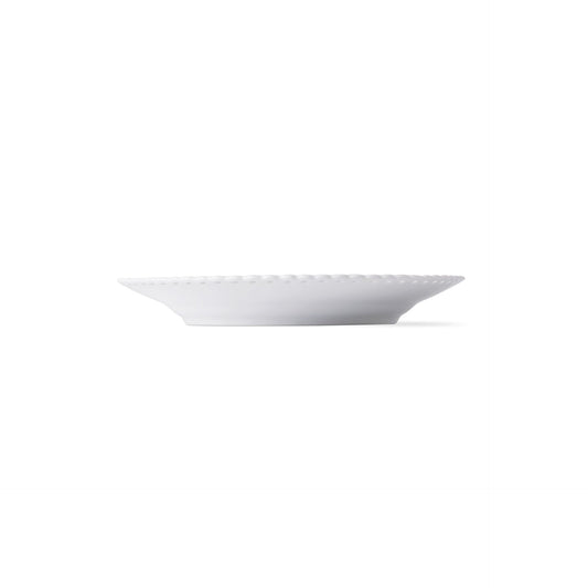 White Fluted Full Lace Plate, 19 cm - US 5741