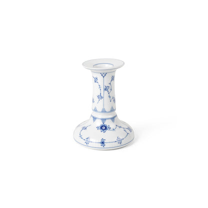 Blue Fluted Plain Candle Holder, 11.5 cm - US 9231