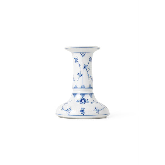 Blue Fluted Plain Candle Holder, 11.5 cm - US 9231