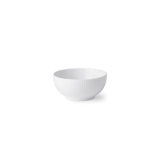 White Fluted Bowl, 24 cl - US 3332