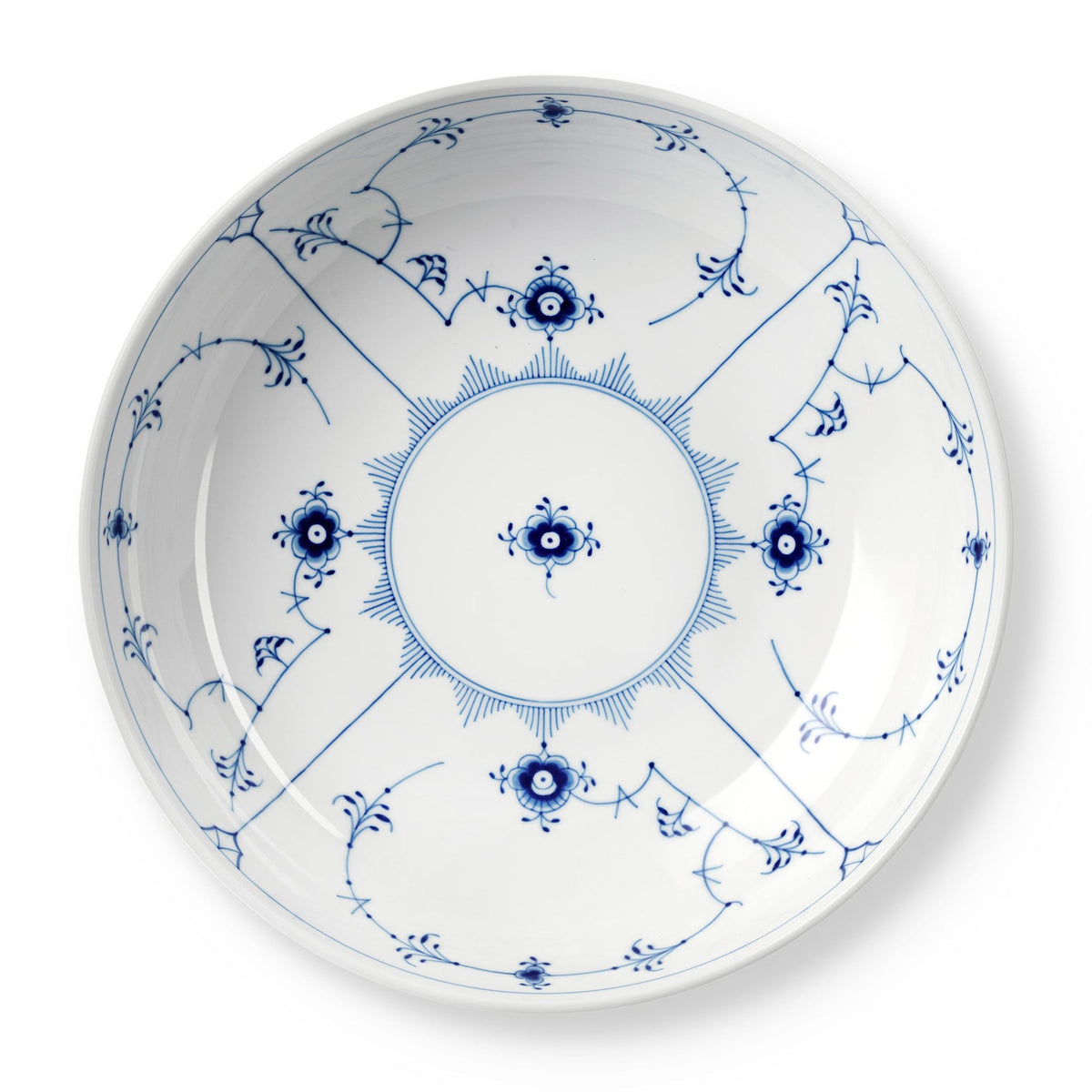 Blue Fluted Plain Bowl, 240 cl - US 2877