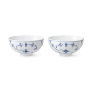 Blue Fluted Plain Bowl, 30 cl, 2 pcs - US 8102