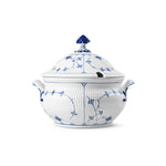 Blue Fluted Plain Tureen with Lid, 460 cl - US 4068