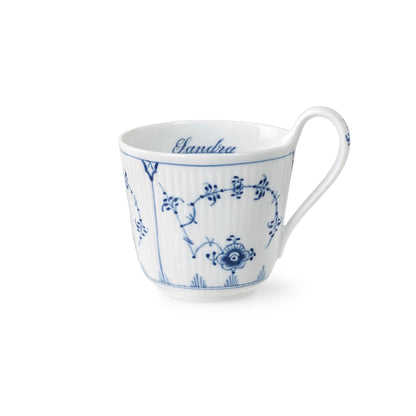 Blue Fluted Plain High Handle Cup, Bespoke, 33 cl - US 2180