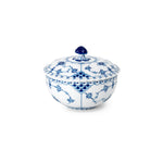 Blue Fluted Full Lace Bowl with Lid, 35 cl - US 8198