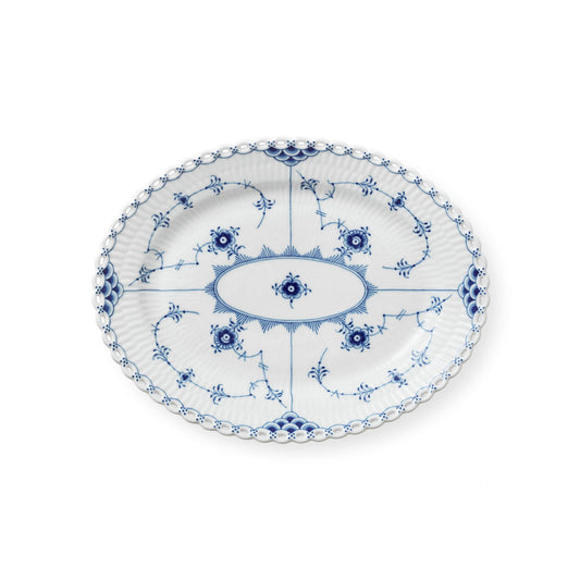 Blue Fluted Full Lace Dish, 25 cm - US 2024
