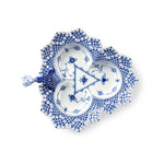 Blue Fluted Full Lace Assiette, 25 cm - US 1701
