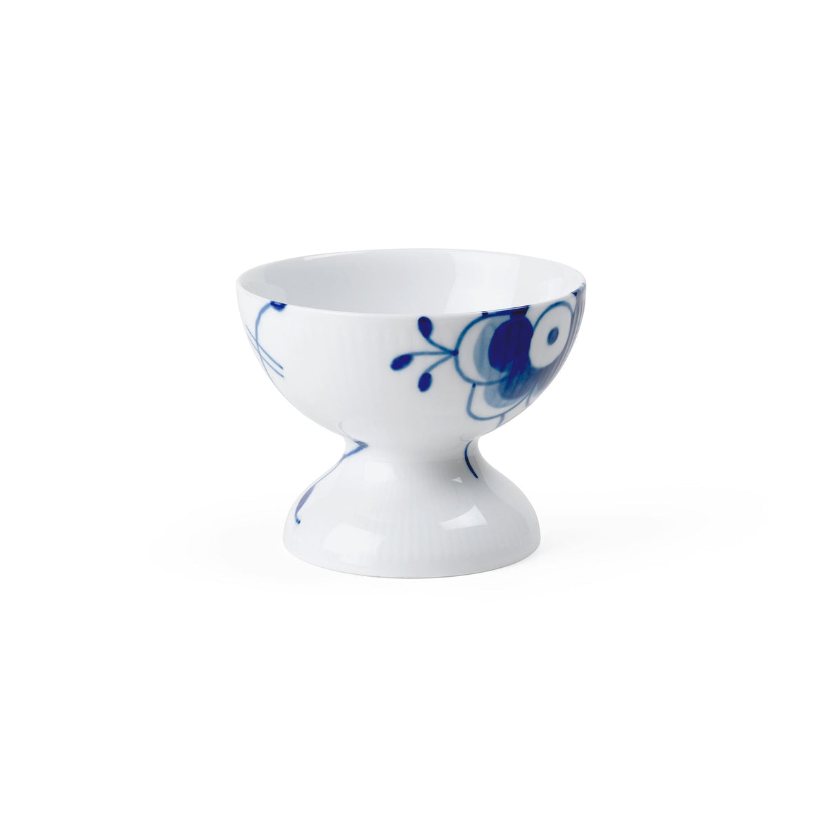 Blue Fluted Mega Bowl on Foot, 19 cl - US 5910